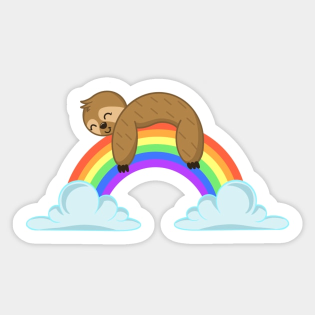 Rainbow Nap Sticker by CandyAndy24